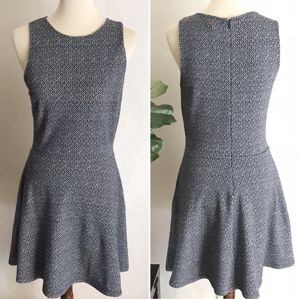 NWT The Gap | black/white drop waist skater dress